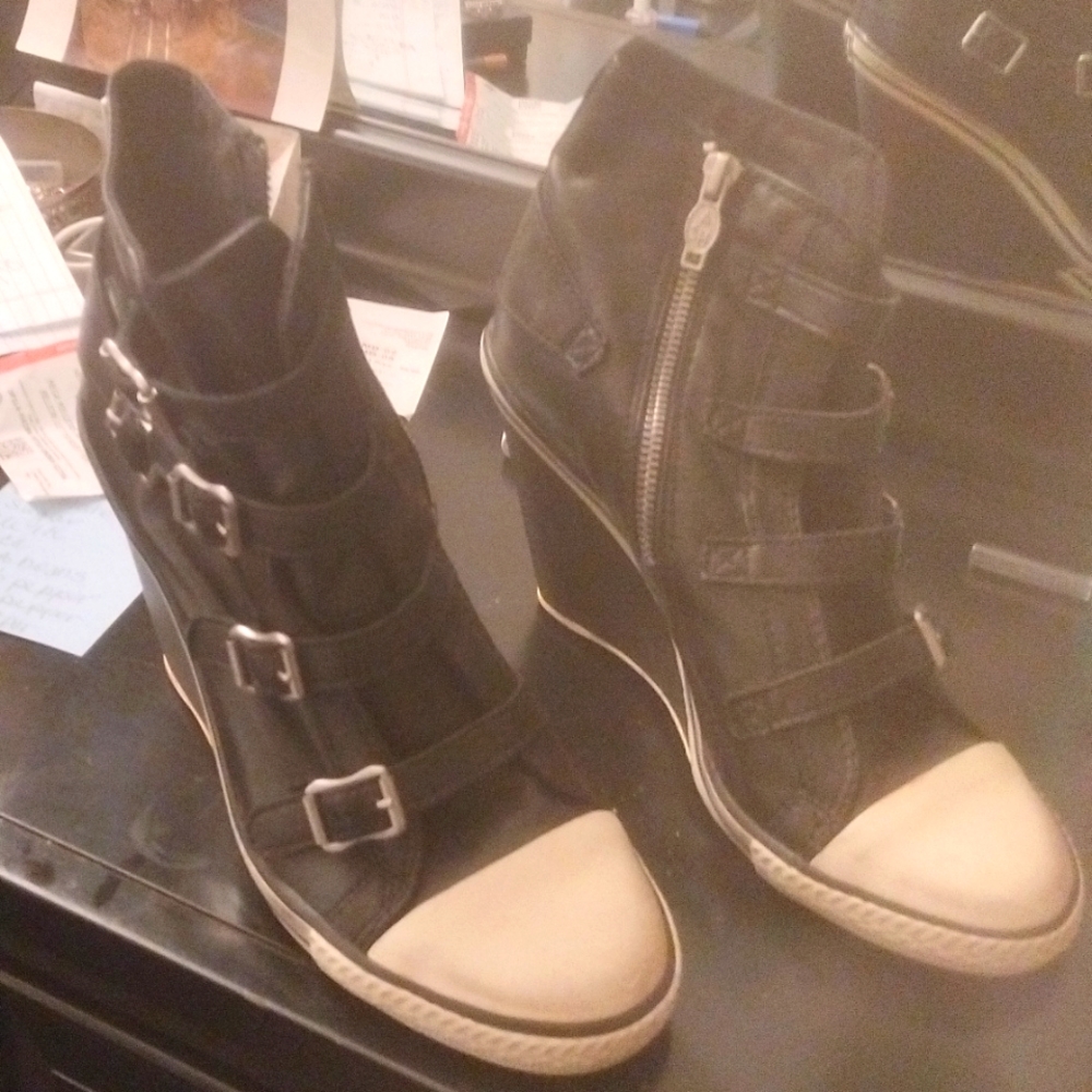 Leather Sneaker Boots